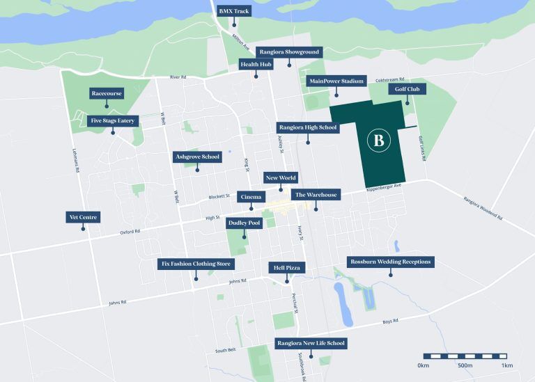 bellgrove map rangiora subdivision