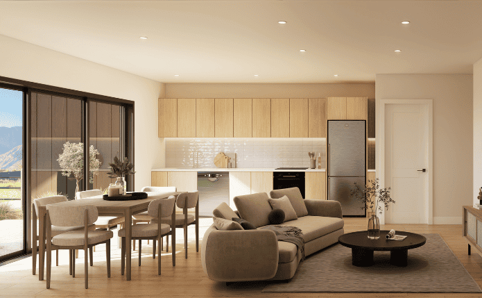 stage 3 shotover rise, kitchen, living & dining