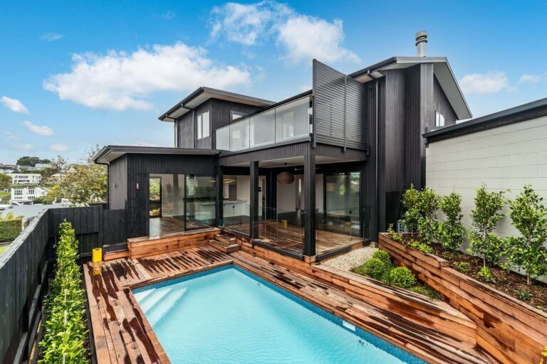 Fowler Homes Auckland South Exterior Garden Pool