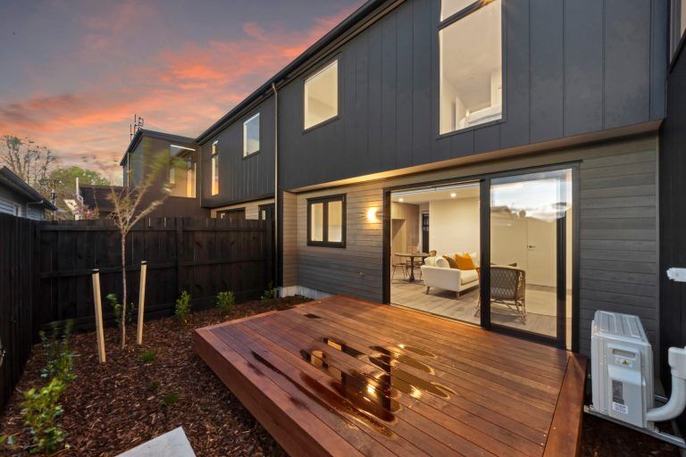 mclean street townhouse fowler homes christchurch north exterior mega2234