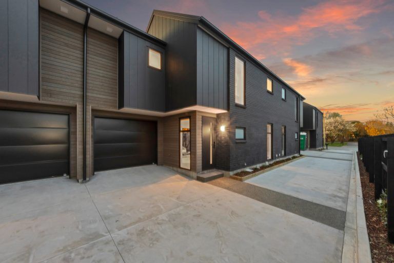 mclean street townhouse fowler homes christchurch north exterior mega2237