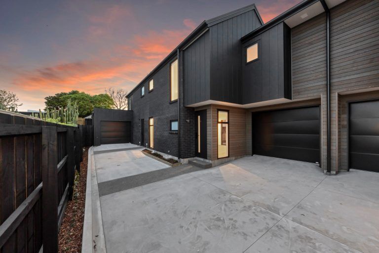 mclean street townhouse fowler homes christchurch north exterior mega2238