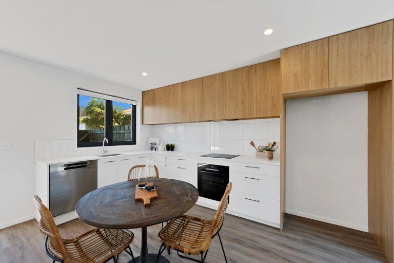 mclean street townhouse fowler homes christchurch north kitchen mega1968