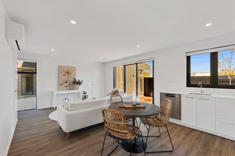 mclean street townhouse fowler homes christchurch north open plan living mega1956