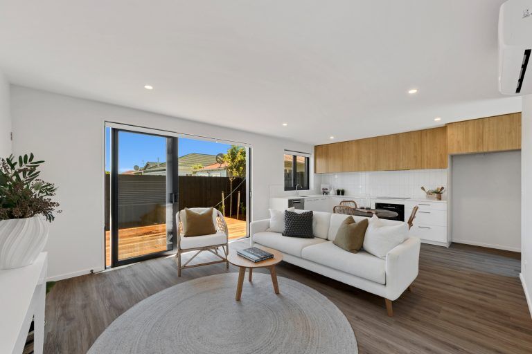 mclean street townhouse fowler homes christchurch north open plan living mega1959