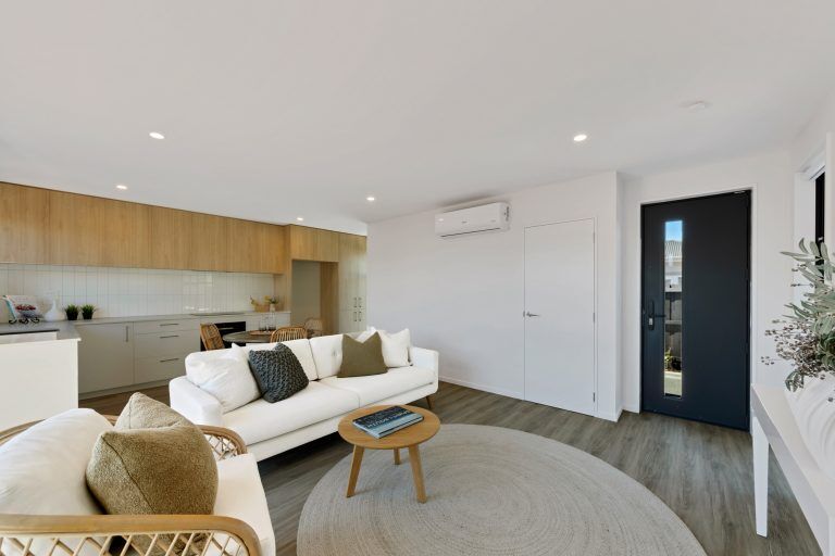 mclean street townhouse fowler homes christchurch north open plan living mega1962