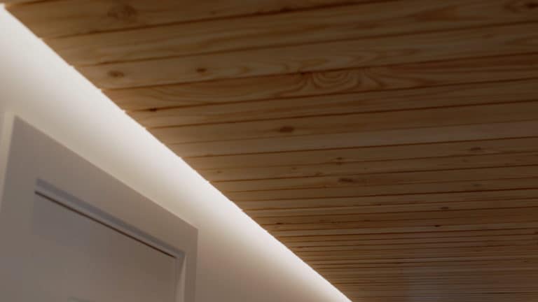 Jack's Point Show Home Larch Hallway Ceiling with LED Lights