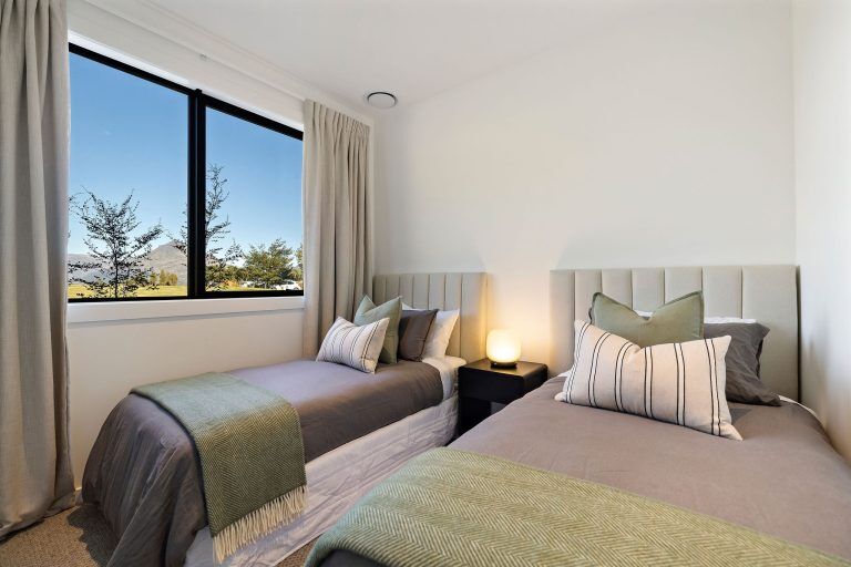 bedroom jack's point show home fowler homes queentown 34