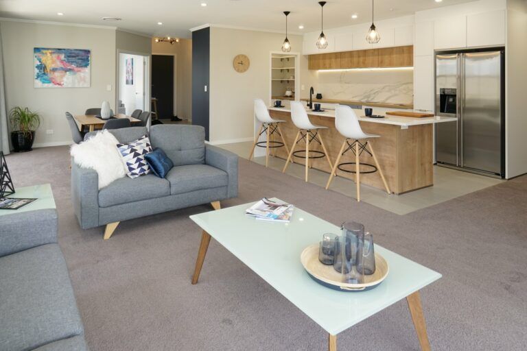 Fowler Homes North & West_Orewa Show Home Open Plan Living