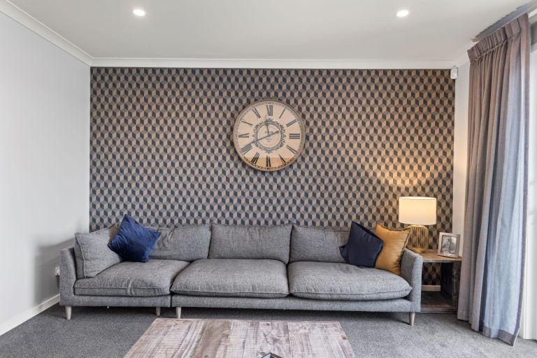 feature wall media room fowler homes manawatu 9382